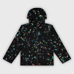 Ветровка с капюшоном женская Симфония перьев, цвет: 3D-черный