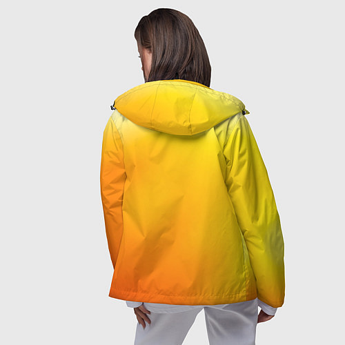 Женская ветровка Яркий оранж / 3D-Черный – фото 4