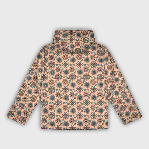 Женская ветровка Цветочный узор в стиле бохо / 3D-Черный – фото 2