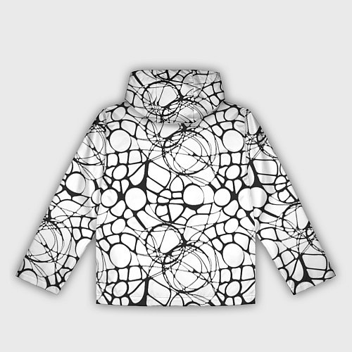 Женская ветровка Абстрактный нейрографический узор / 3D-Белый – фото 2