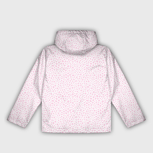 Женская ветровка Светло-розовый паттерн маленькие пятна / 3D-Белый – фото 2