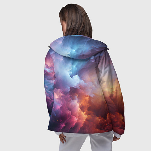 Женская ветровка Облачный космос / 3D-Черный – фото 4