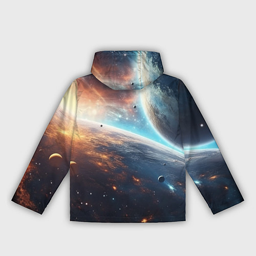Женская ветровка Космос и планеты / 3D-Черный – фото 2