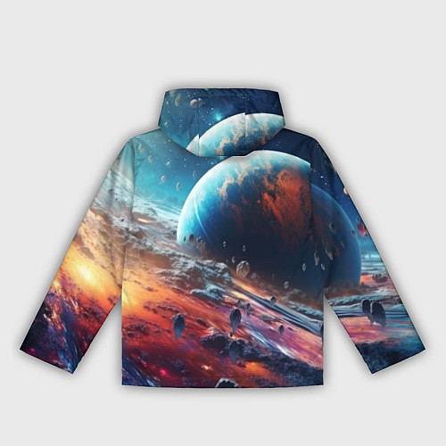 Женская ветровка Космос фантастическая планета / 3D-Белый – фото 2