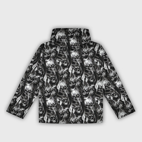 Женская ветровка Smoke skulls / 3D-Белый – фото 2