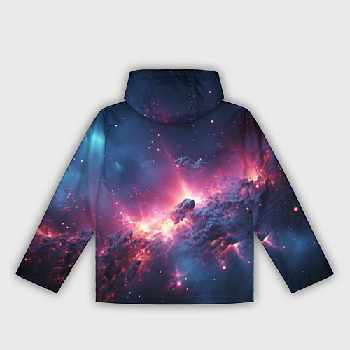 Женская ветровка Взрыв в космосе / 3D-Белый – фото 2