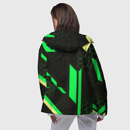 Женская ветровка Minecraft creeper game pattern / 3D-Черный – фото 4