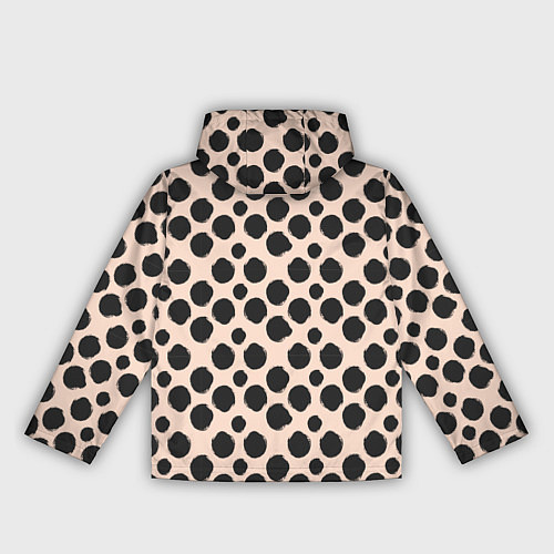 Женская ветровка Гороховый тренд черный на кремовом / 3D-Белый – фото 2