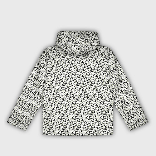 Женская ветровка Чёрно-оливковый пёстрый / 3D-Белый – фото 2