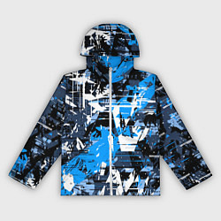 Ветровка с капюшоном женская Extreme glitch, цвет: 3D-белый