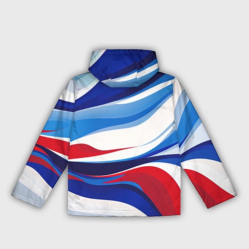 Женская ветровка Герб России на абстрактном фоне в цветах России / 3D-Черный – фото 2