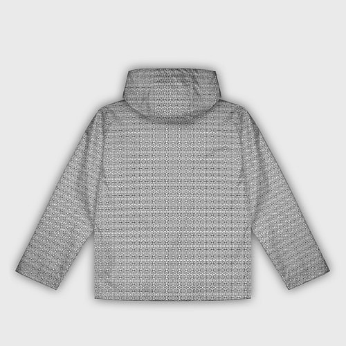 Женская ветровка Черно-белый узор в стиле ар-деко / 3D-Черный – фото 2