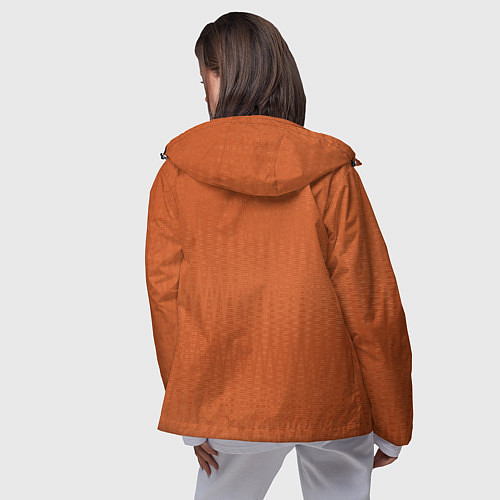 Женская ветровка Светлый коричневый текстурированный / 3D-Черный – фото 4