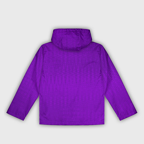Женская ветровка Фиолетовый текстурированный / 3D-Черный – фото 2