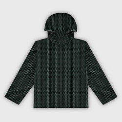 Ветровка с капюшоном женская Чёрный в мелкие полоски, цвет: 3D-черный