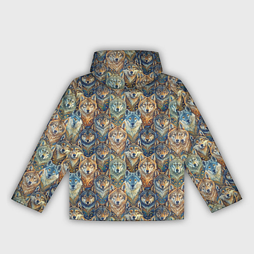 Женская ветровка Волчий узор / 3D-Белый – фото 2