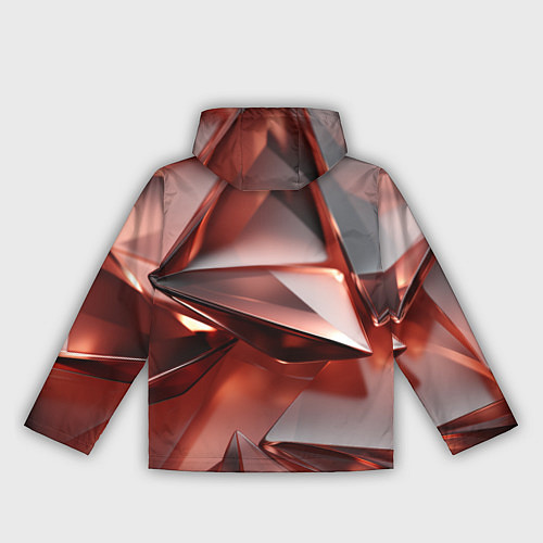 Женская ветровка Рубиновые пирамидки / 3D-Белый – фото 2