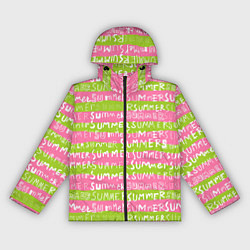 Ветровка с капюшоном женская Summer pattern, цвет: 3D-черный