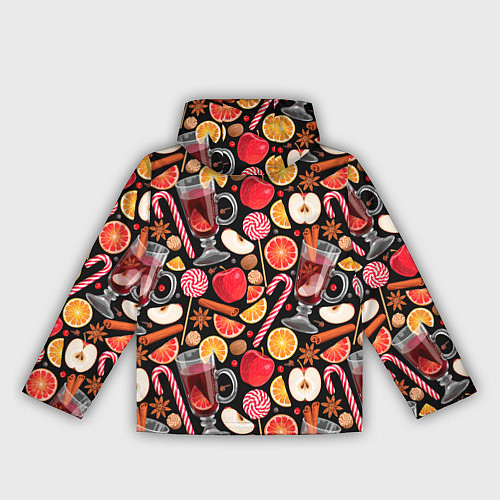 Женская ветровка Глинтвейн с фруктами / 3D-Белый – фото 2