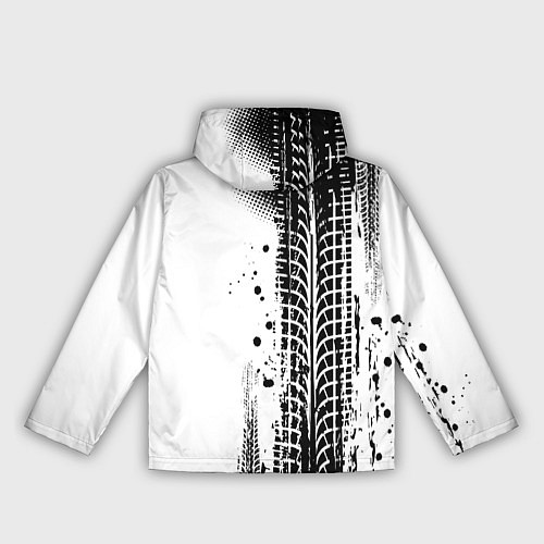 Женская ветровка БМВ - следы от шин / 3D-Белый – фото 2