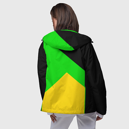 Женская ветровка Minecraft geometry / 3D-Черный – фото 4