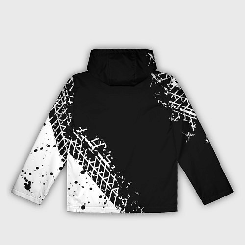 Женская ветровка Инфинити: следы от шин / 3D-Белый – фото 2