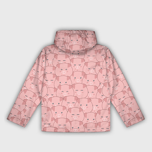 Женская ветровка Свинки паттерн / 3D-Белый – фото 2