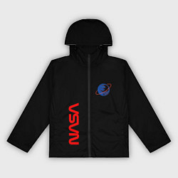 Ветровка с капюшоном женская Nasa космический бренд, цвет: 3D-черный