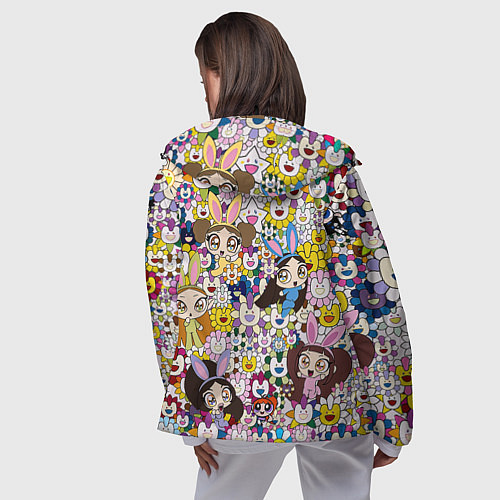 Женская ветровка Right now NewJeans and Takashi Murakami / 3D-Черный – фото 4