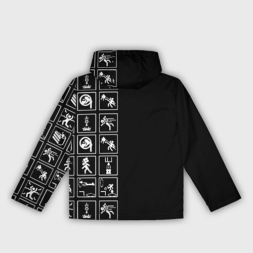 Женская ветровка Half life pattern game / 3D-Белый – фото 2