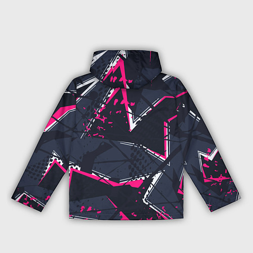 Женская ветровка Абстрактный узор с геометрической концепцией / 3D-Белый – фото 2