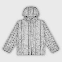 Ветровка с капюшоном женская Текстура серого камня, цвет: 3D-черный