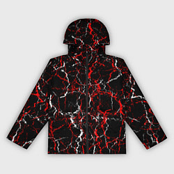 Ветровка с капюшоном женская Абстрактная текстура мраморного вида, цвет: 3D-черный