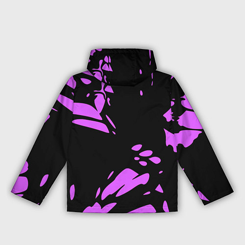 Женская ветровка Фиолетовая абстракция / 3D-Белый – фото 2