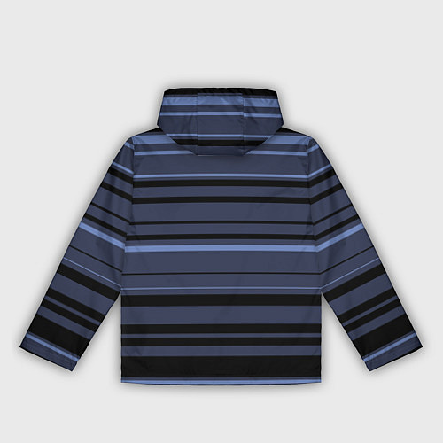 Женская ветровка В полоску тёмно-синий / 3D-Черный – фото 2