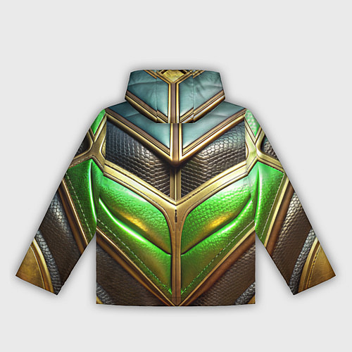 Женская ветровка Футуристичная объемная текстура из кожи / 3D-Черный – фото 2