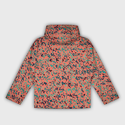 Женская ветровка Розово-бирюзовый абстрактный / 3D-Белый – фото 2