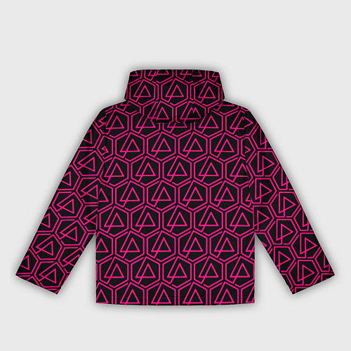 Женская ветровка Linkin park pink logo / 3D-Черный – фото 2