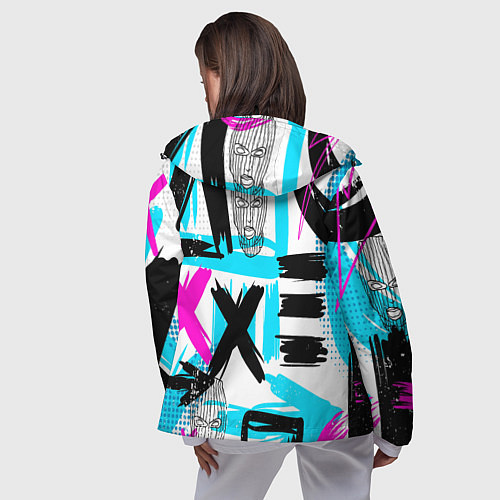 Женская ветровка Маска гопника / 3D-Черный – фото 4