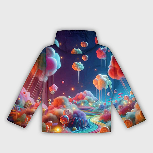 Женская ветровка Planet chupa chups - neon glow / 3D-Белый – фото 2