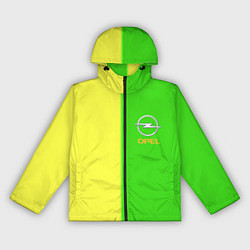 Ветровка с капюшоном женская Opel текстура, цвет: 3D-черный