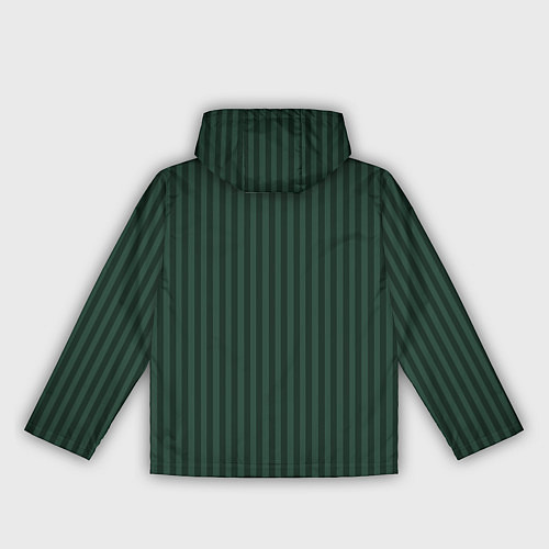 Женская ветровка Роскошный зелёный в полоску / 3D-Черный – фото 2