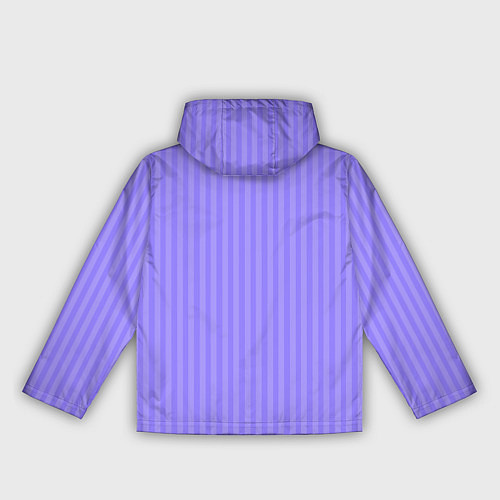 Женская ветровка Сиреневый однотонный в полоску / 3D-Белый – фото 2