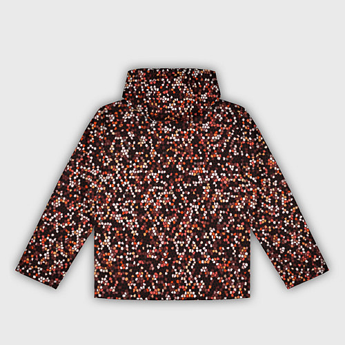 Женская ветровка Тёмный красный паттерн мелкая мозаика / 3D-Черный – фото 2