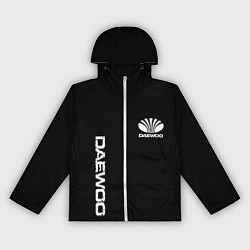 Ветровка с капюшоном женская Daewoo logo white, цвет: 3D-белый