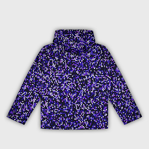 Женская ветровка Мелкая мозаика паттерн фиолетовый / 3D-Белый – фото 2