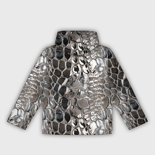 Женская ветровка Серебряная кожа змеи / 3D-Белый – фото 2