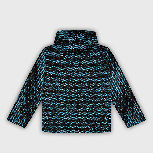 Женская ветровка Мелкая мозаика чёрно-синий / 3D-Черный – фото 2