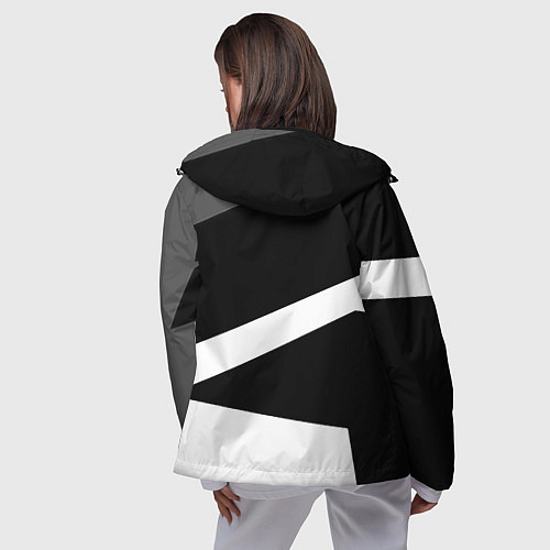 Женская ветровка PUBG online geometry / 3D-Черный – фото 4