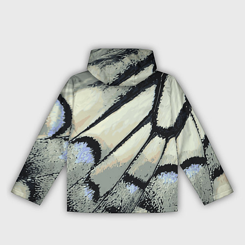 Женская ветровка Абстракция - крыло бабочки / 3D-Белый – фото 2